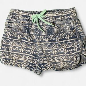 Cat-jack Women's Blue and White Shorts